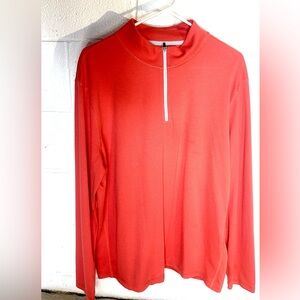 J.Crew Performance 1/4 Zip Pullover - Size XL - Vibrant Red
